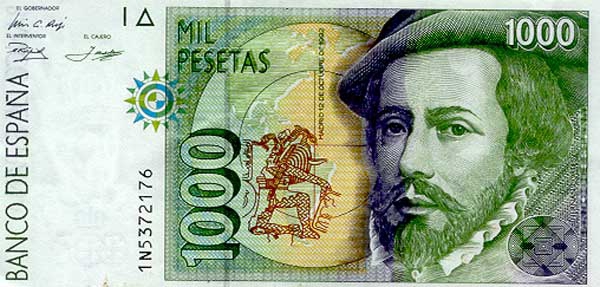 бывшая валюта испании