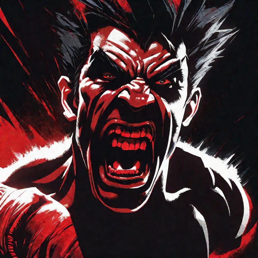 Бедный человек кричит