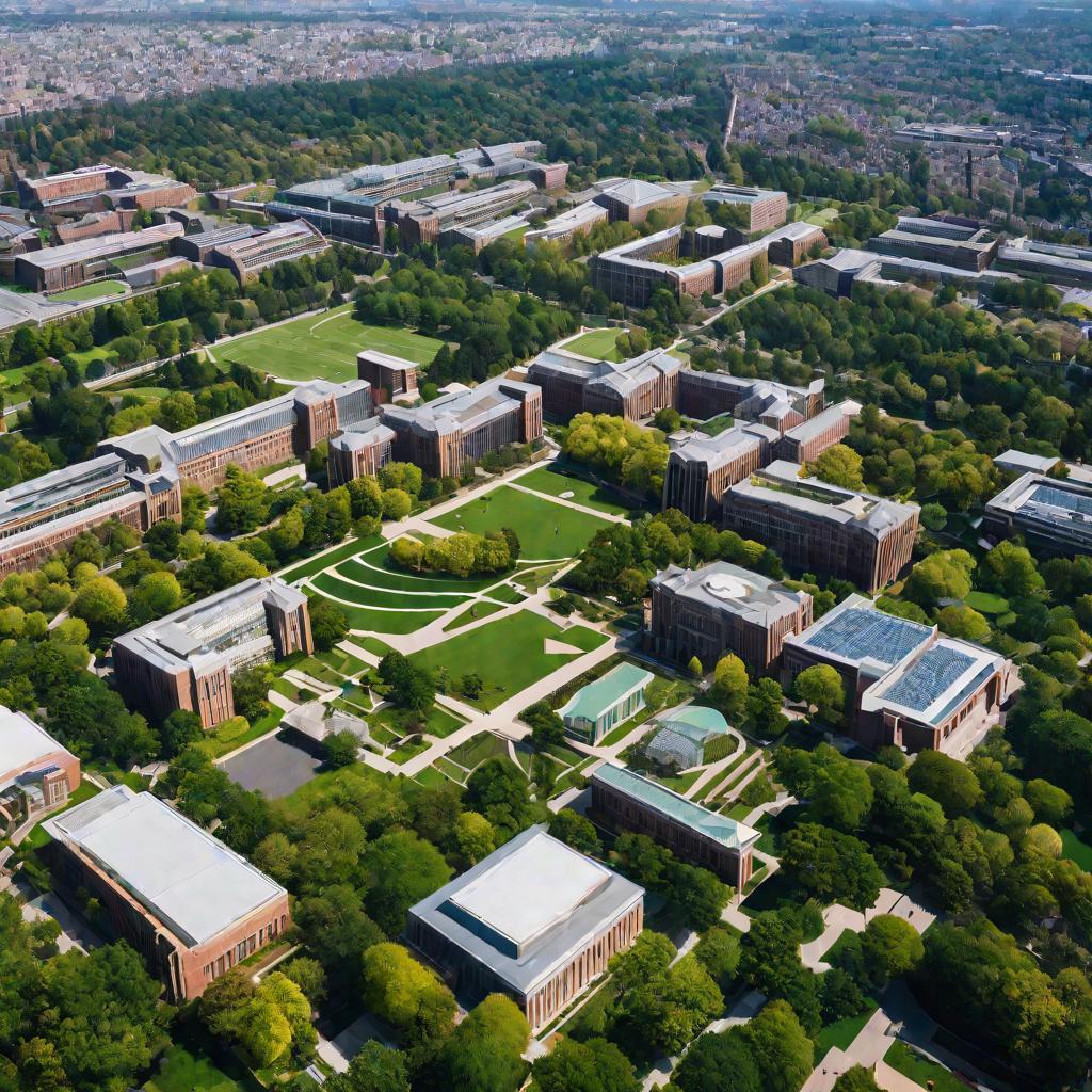 Вид университетского городка с высоты