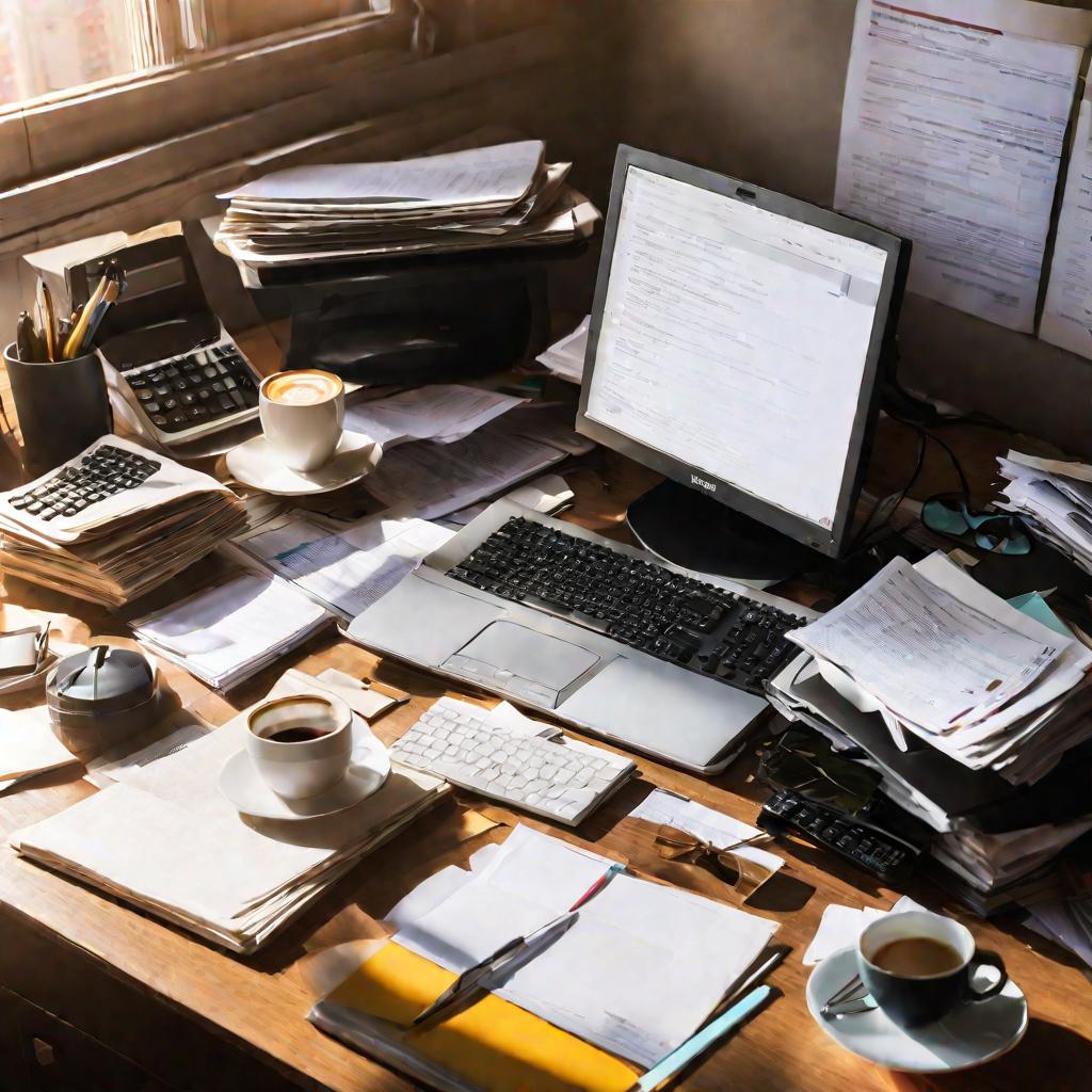 Беспорядок на рабочем столе