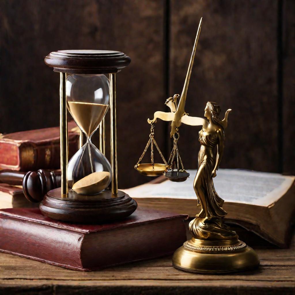 Песочные часы и молоток судьи