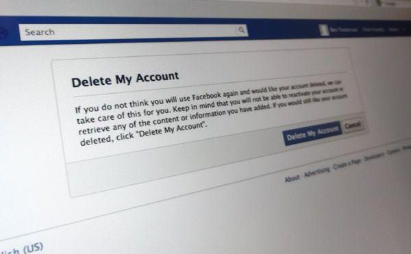 как удалить аккаунт facebook