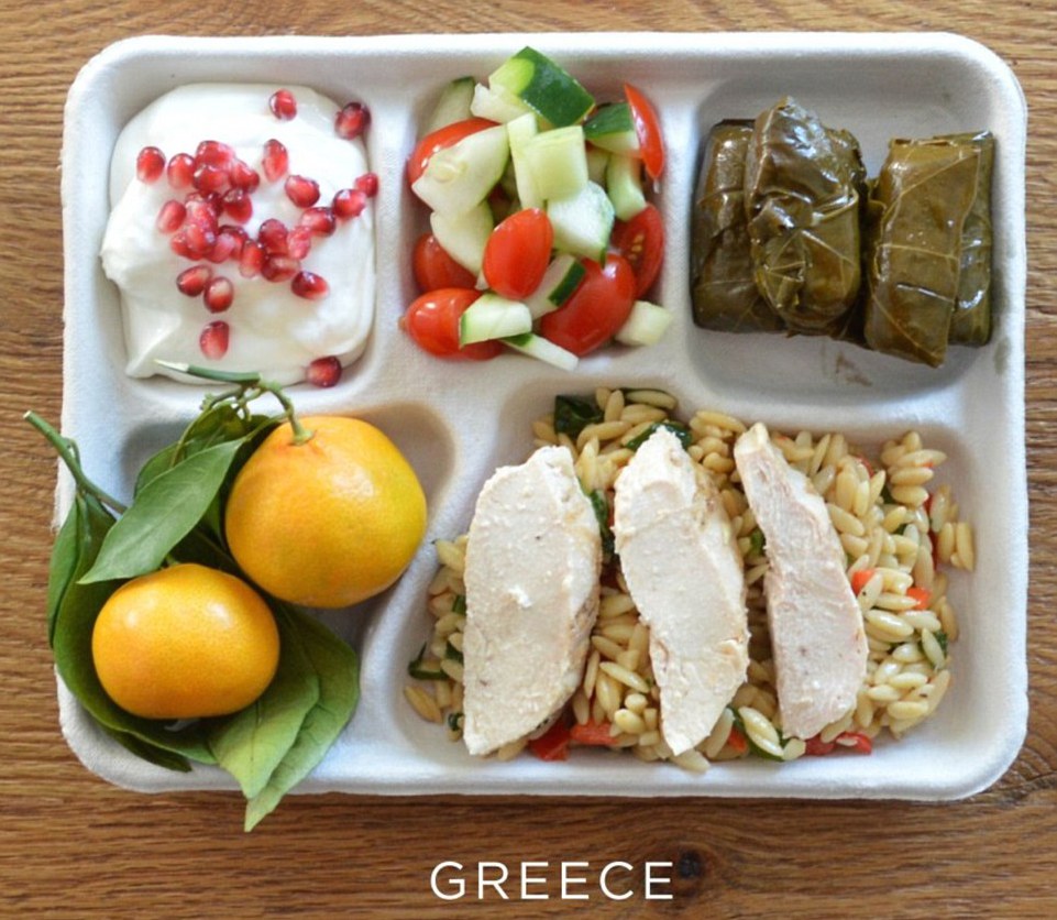 Школьный завтрак в Греции