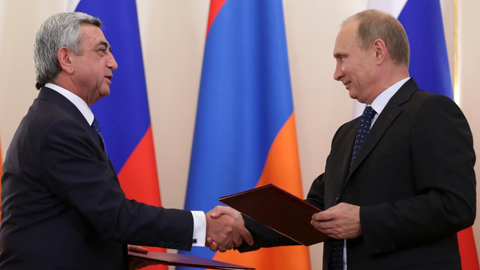 Лидеры Армении и России