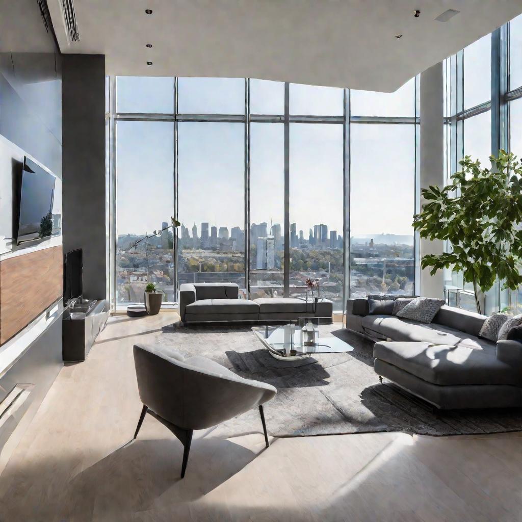 Интерьер современной элитной квартиры, готовой к сдаче в аренду.