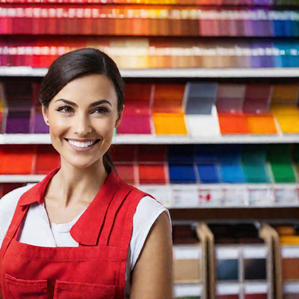 Продавец в магазине стройматериалов