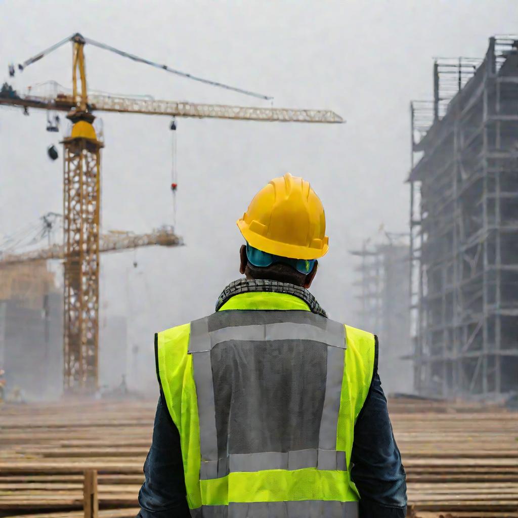 Рабочий на стройке