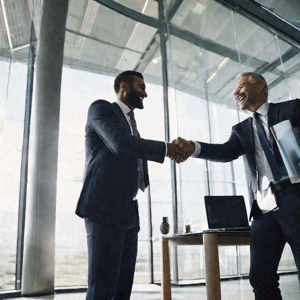 Рукопожатие после торгов