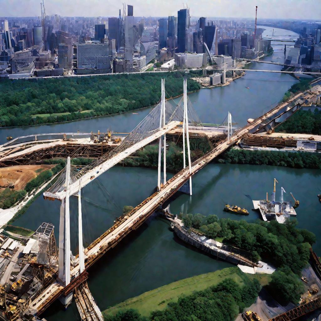 Строительство моста - крупный инфраструктурный проект