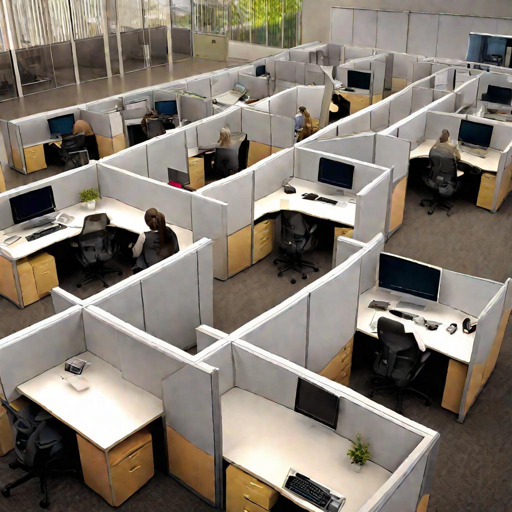 Офис с сотрудниками