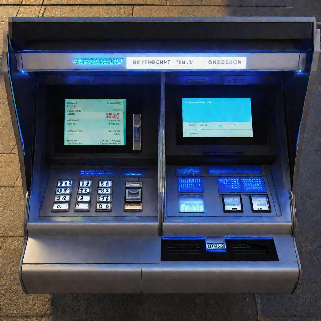 Банкомат сверху