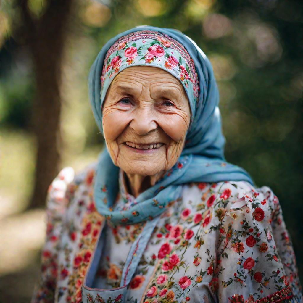 Портрет пожилой русской женщины