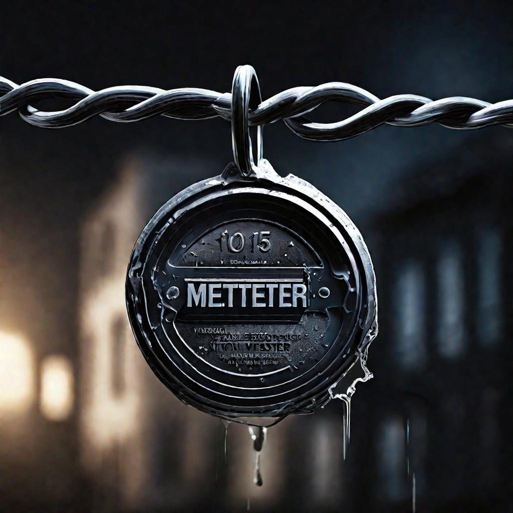 Сломанная пломба на счетчике воды