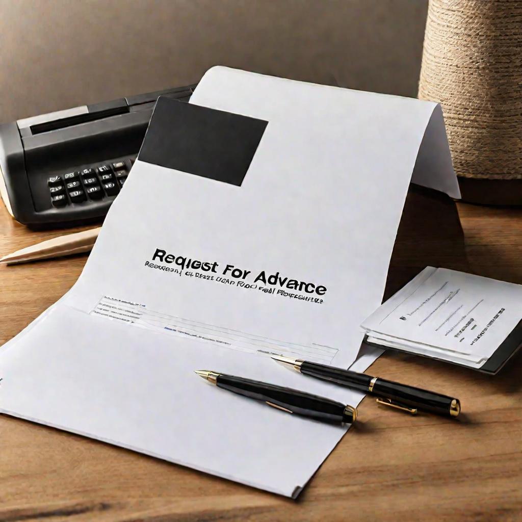 Папка с документами для запроса аванса