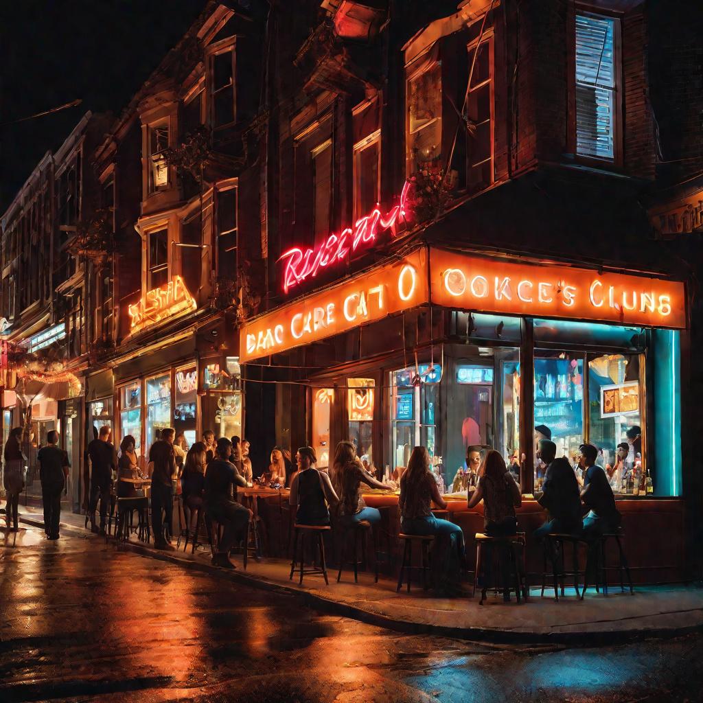 Празднование в баре