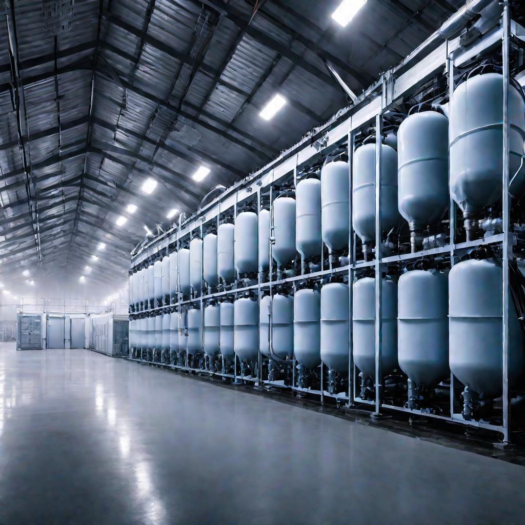 Холодильный склад с компрессорами