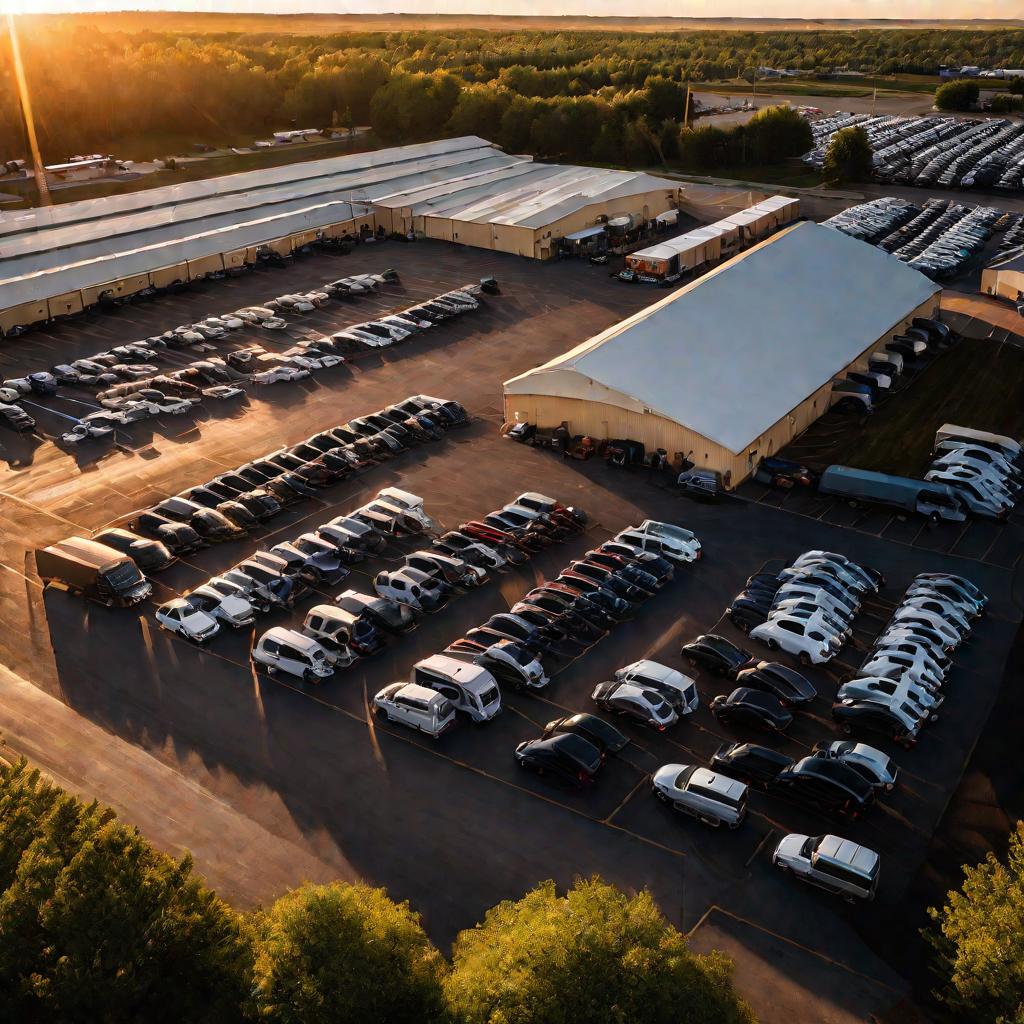 Парковка строительного рынка