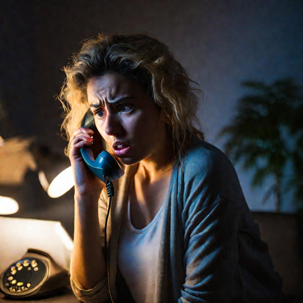 Женщина жалуется на шум ночью