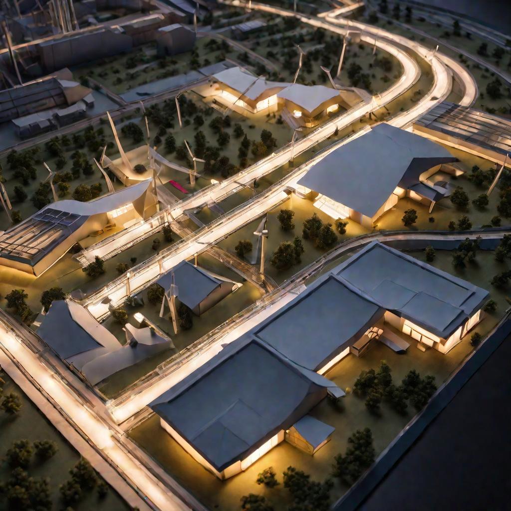 Макет промышленного комплекса