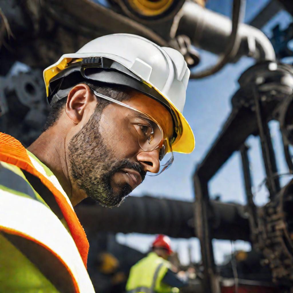 Техник проверяет оборудование