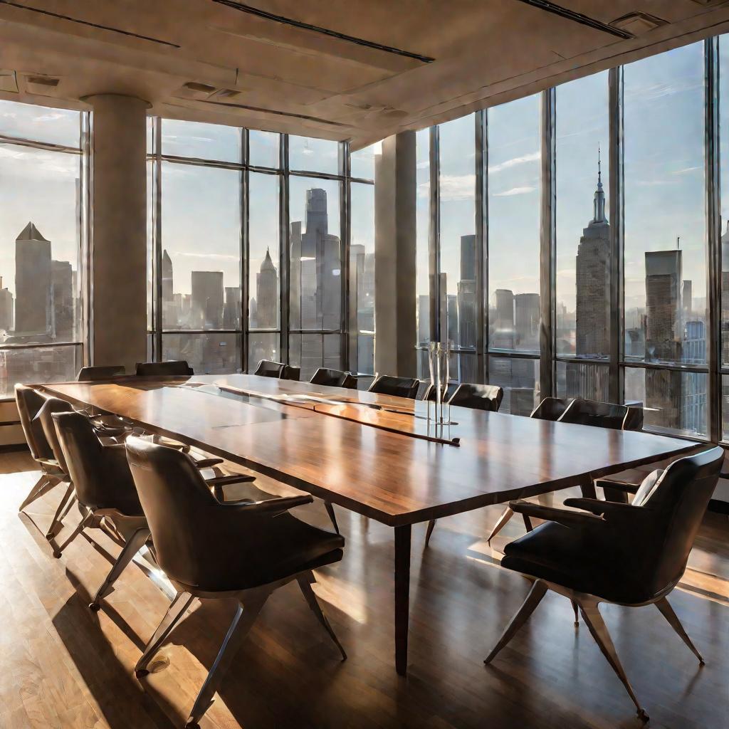 Стол переговорной комнаты
