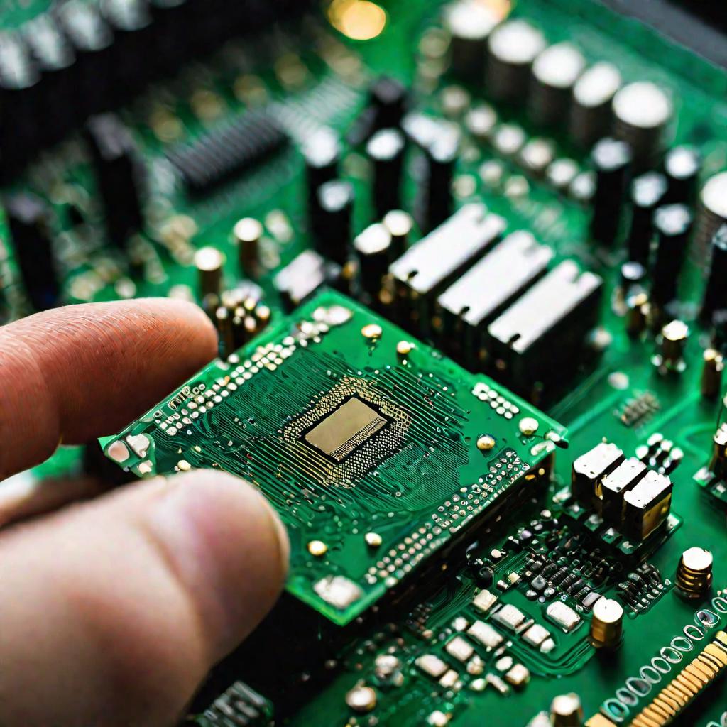 Фискальный накопитель в руке