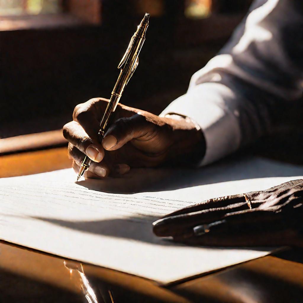 Подписывание CMR ручкой