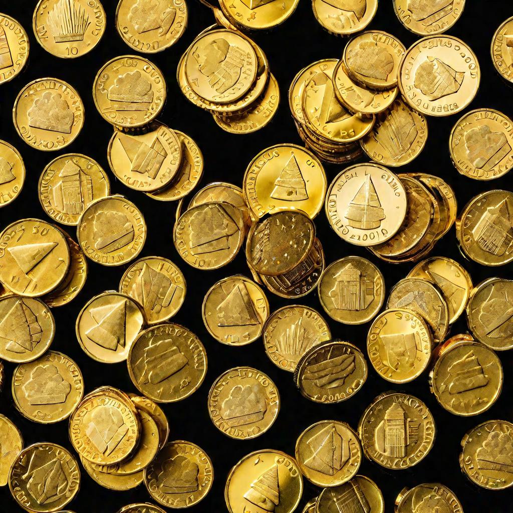 Монеты, символизирующие пенсионные накопления.