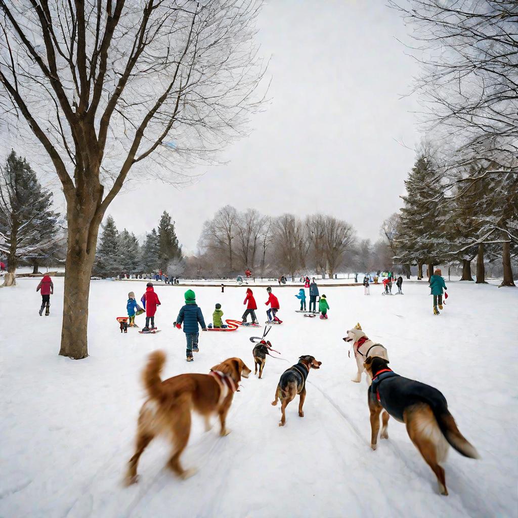 Выгул собак у ветаптеки