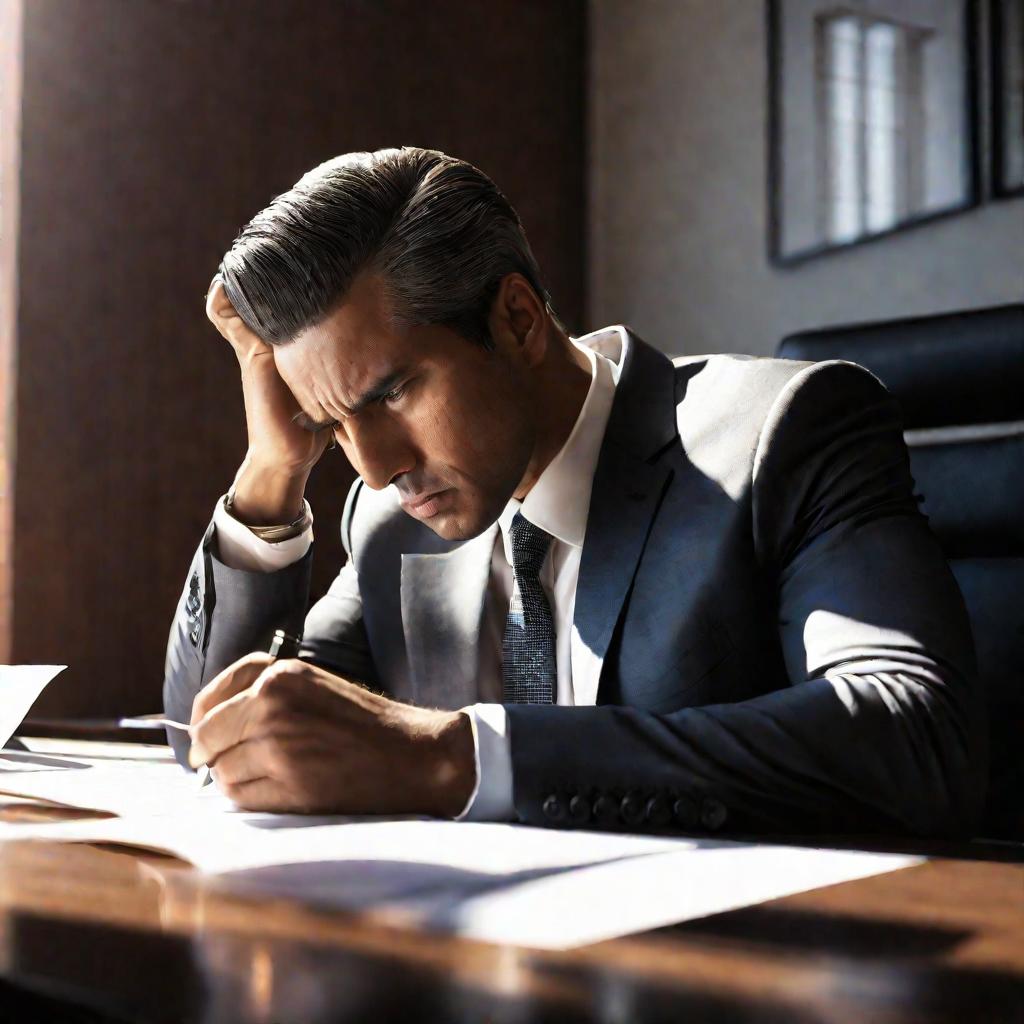 Портрет задумчивого мужчины