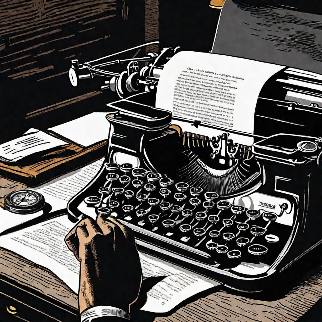 Подделка документа на пишущей машинке