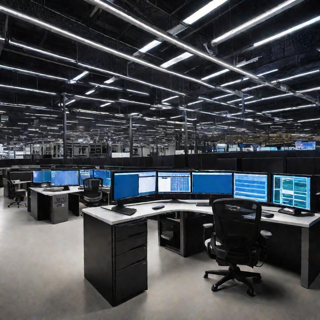 Современный логистический центр торгового дома.