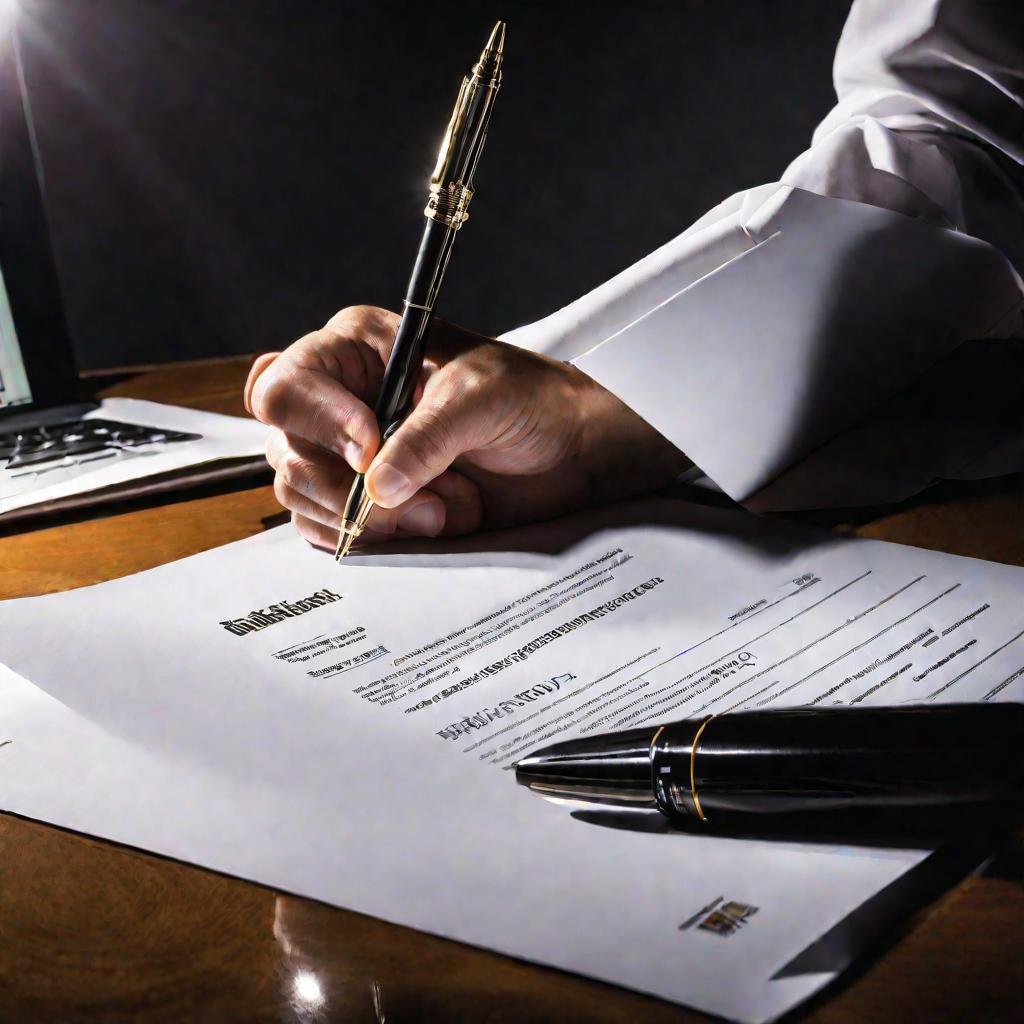 Подписание документов