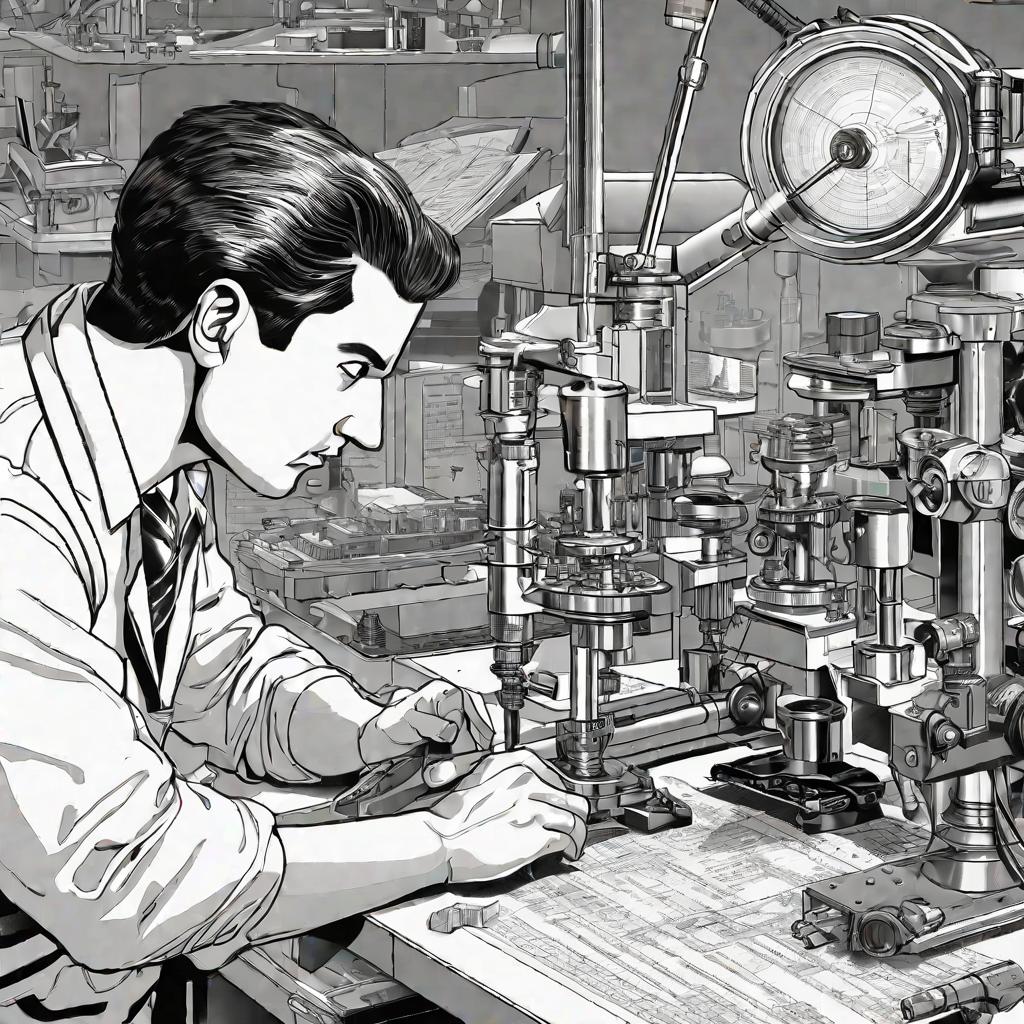 Инженер проводит испытания