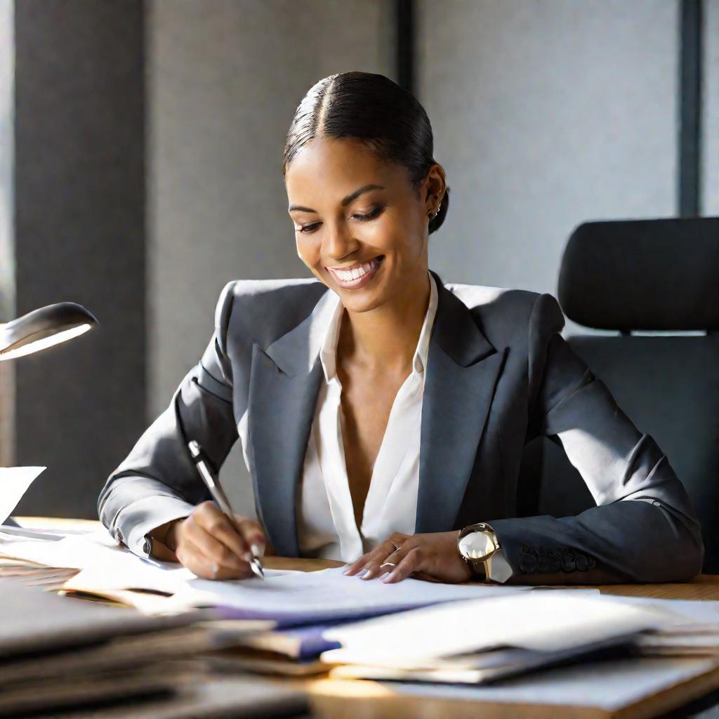 Женщина в офисе