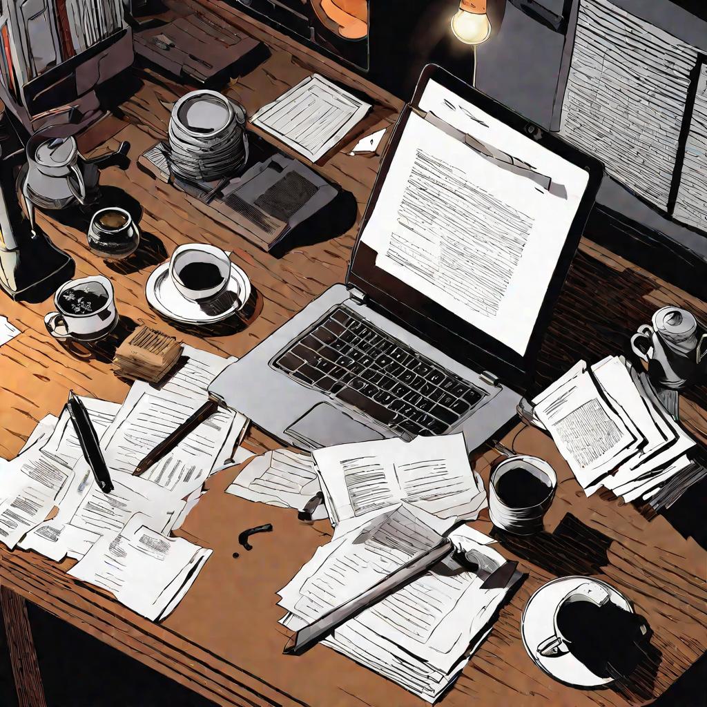 Рабочий стол с документами
