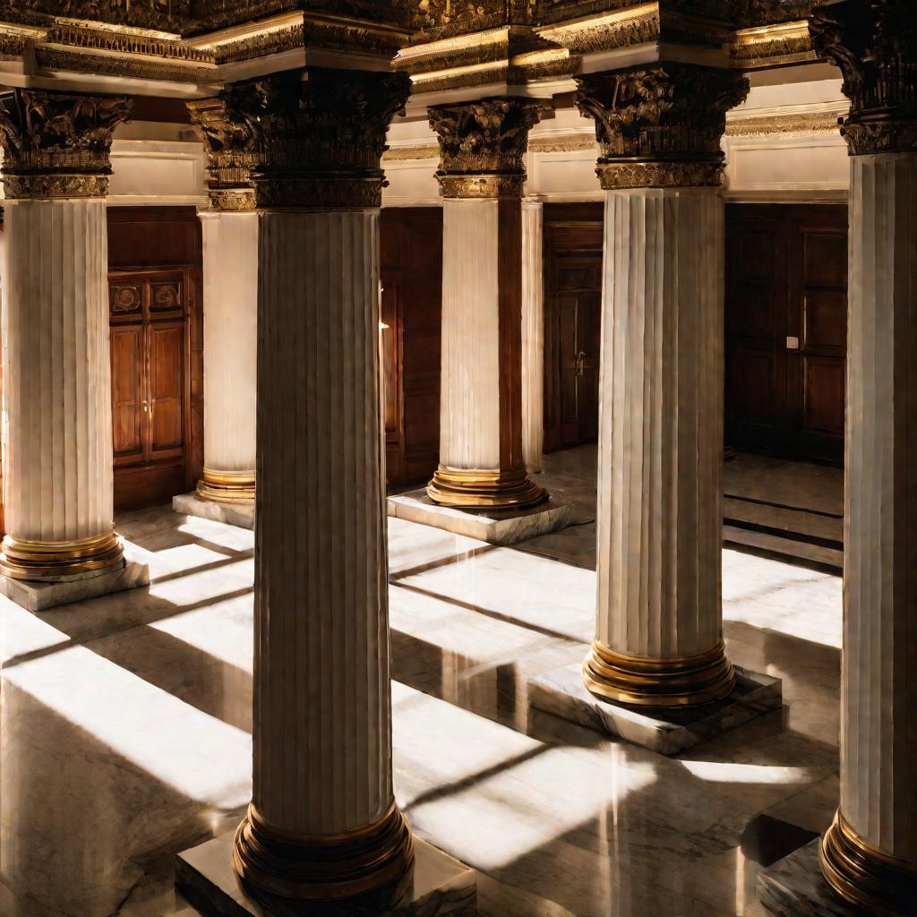 Коридор, ведущий в зал судебных заседаний