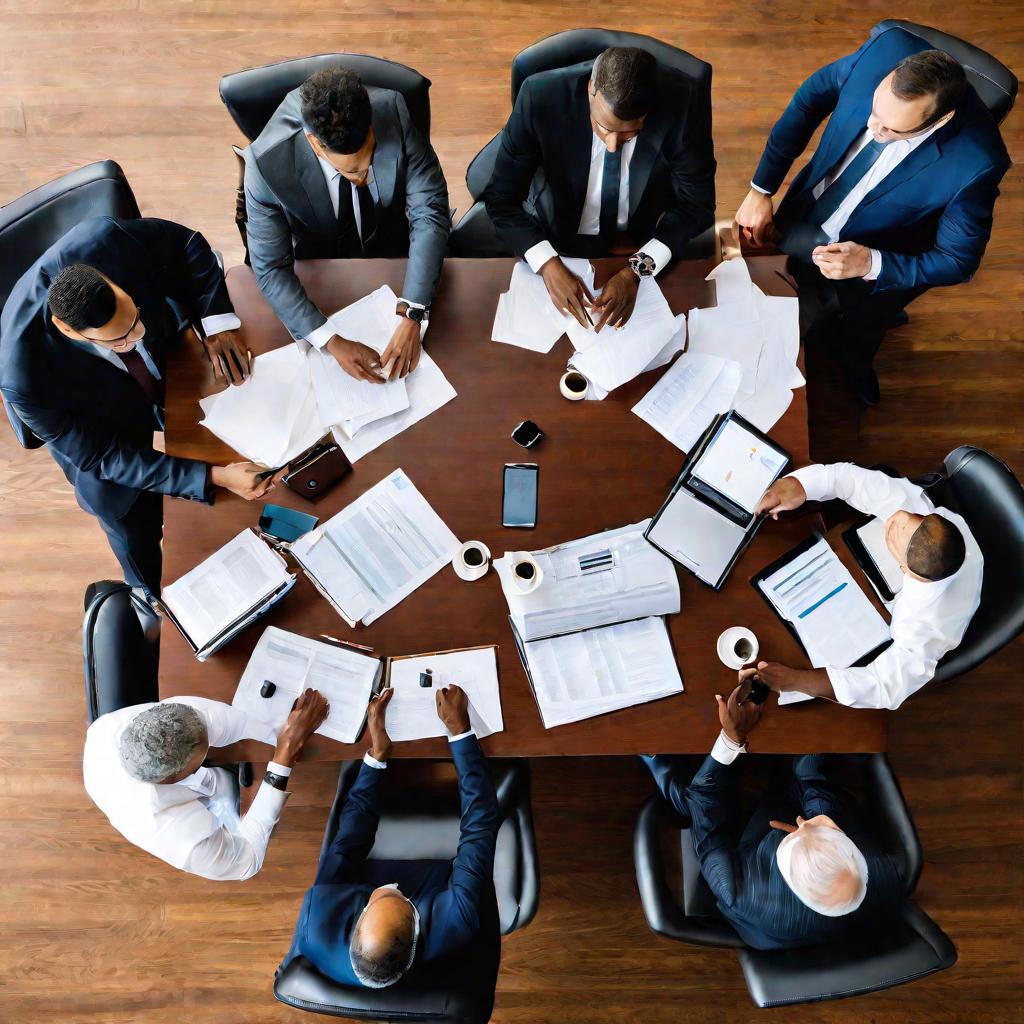 Деловая встреча бизнесменов