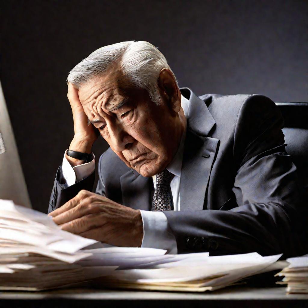 Уставший бухгалтер