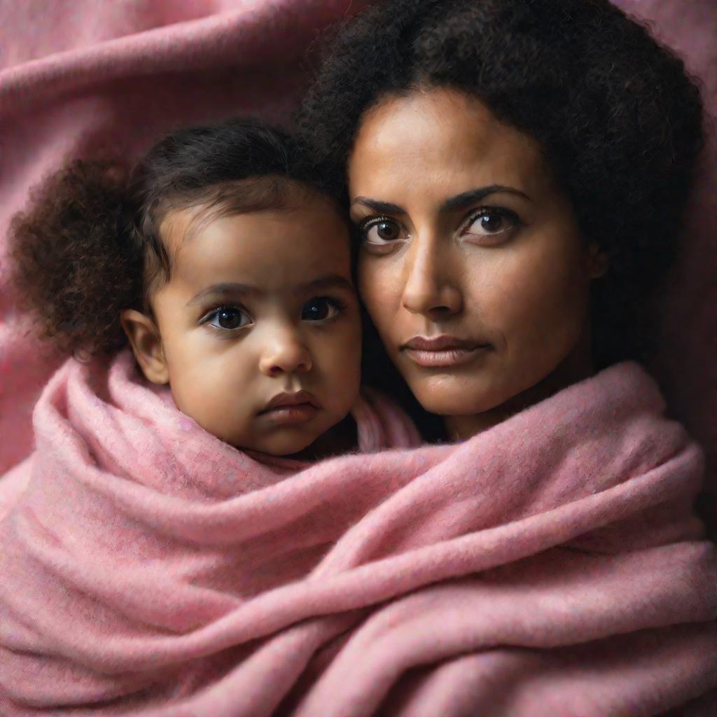 Портрет матери с дочкой