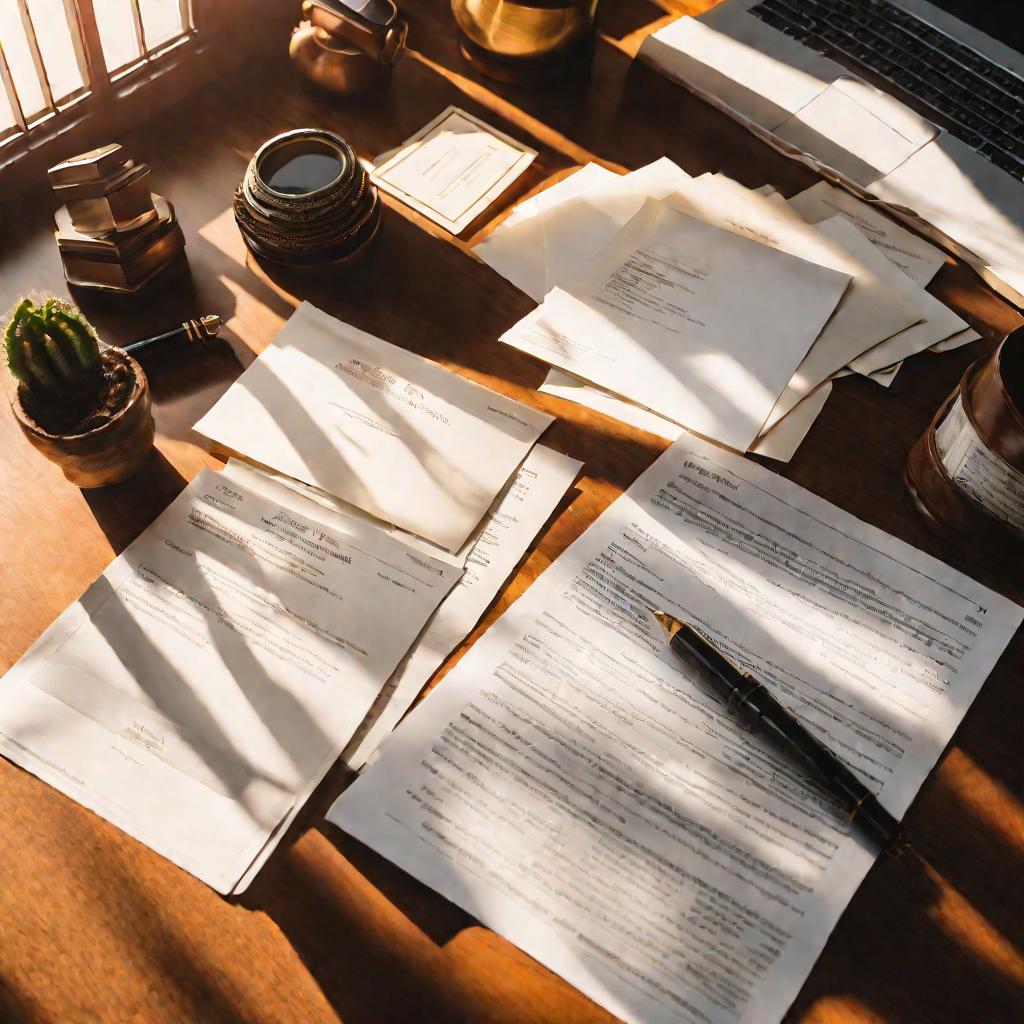 Документы на столе