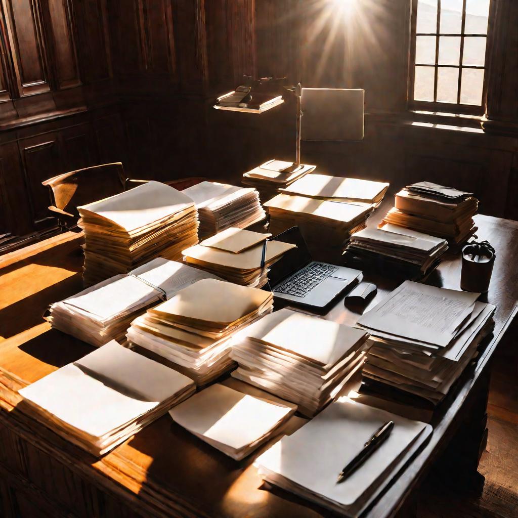 Стол для заседаний в суде