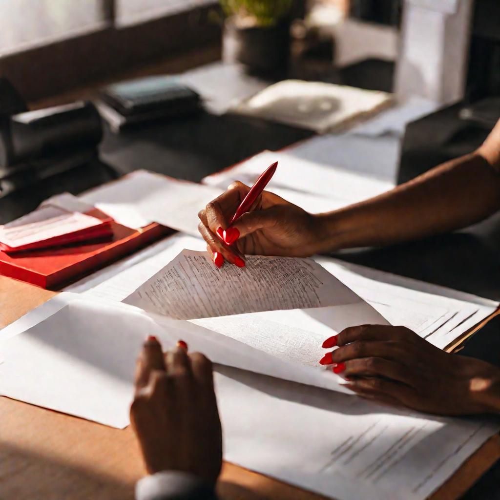 Документ в руках