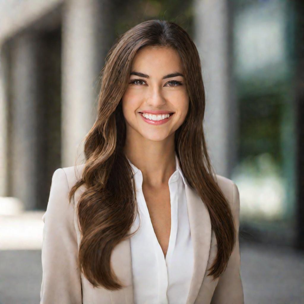 Портрет девушки в деловом костюме