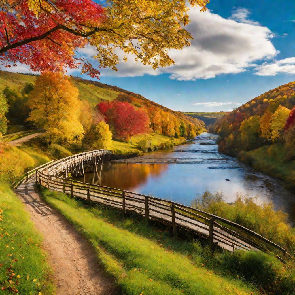 Живописный осенний пейзаж