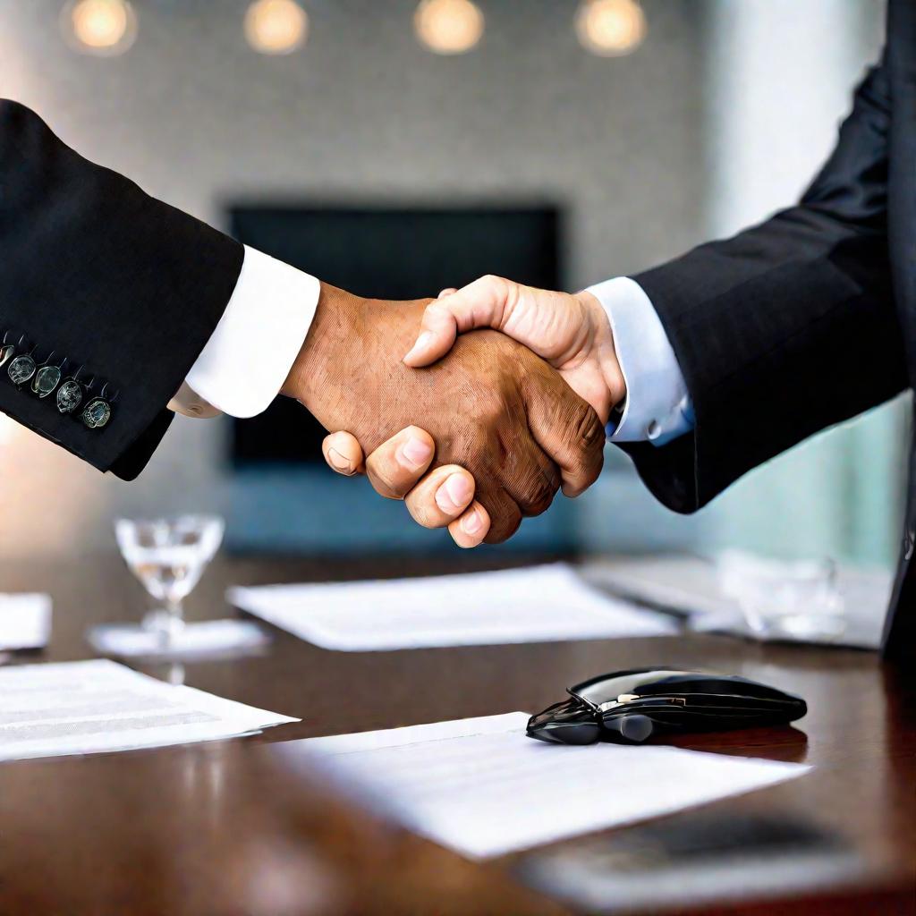 Рукопожатие бизнесменов