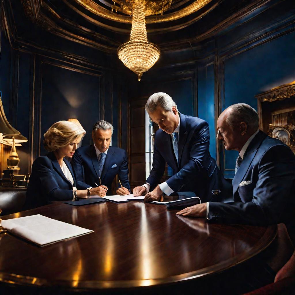 Подписание документов нотариусом