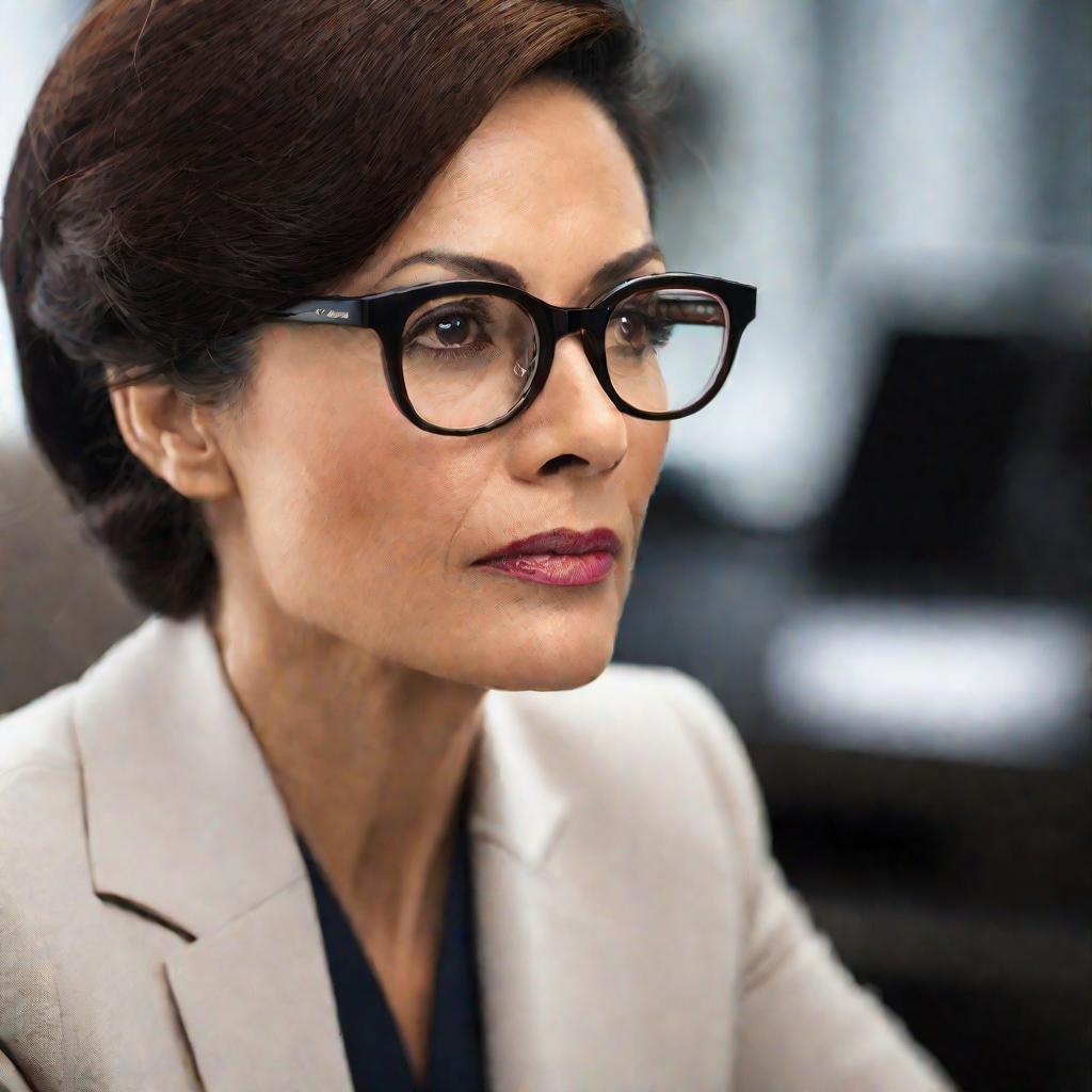 Портрет женщины на аттестации