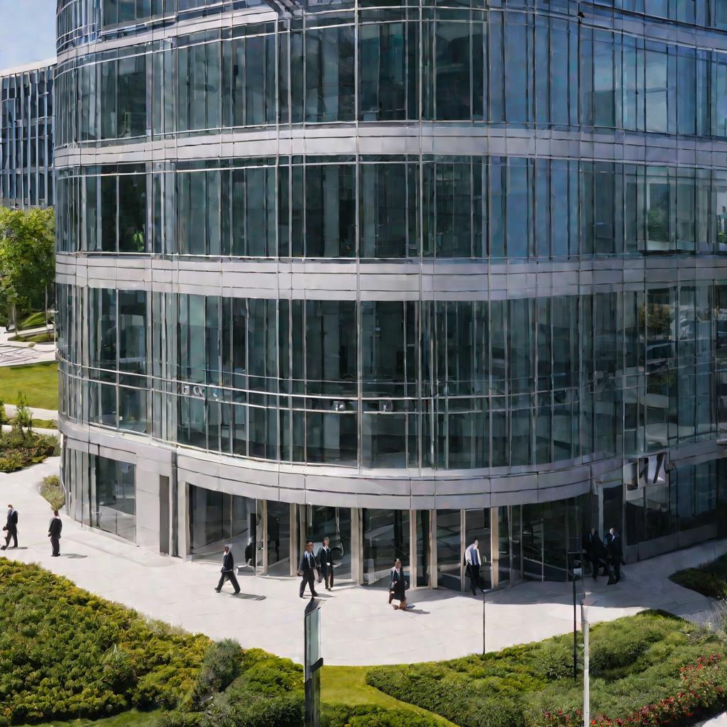 Вид сверху на здание Департамента Труда, куда регистрируют коллективные договоры