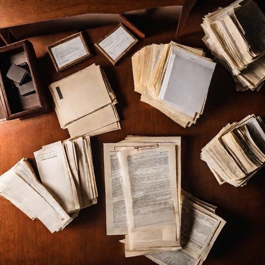 Стол в зале судебного заседания